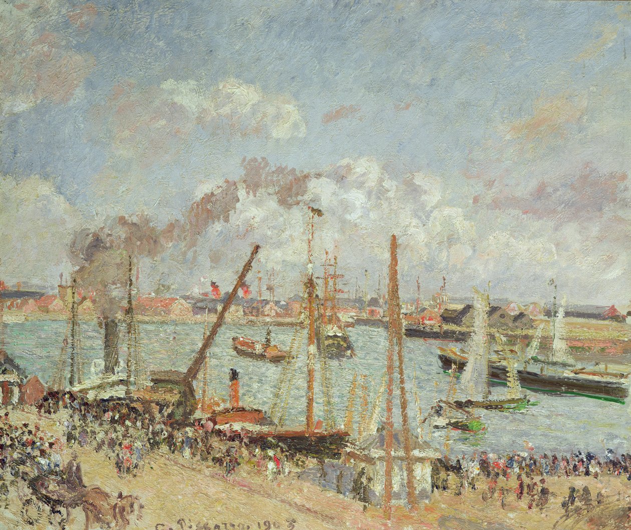 The Port of Le Havre, Afternoon, Sun, 1903 by Camille Jacob Pissarro