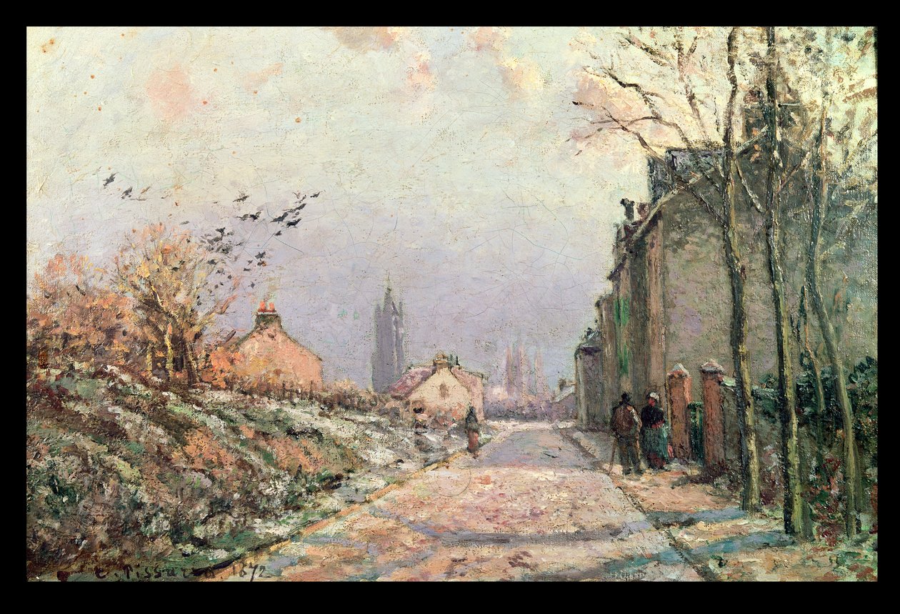 The Road, Effect of Winter by Camille Jacob Pissarro