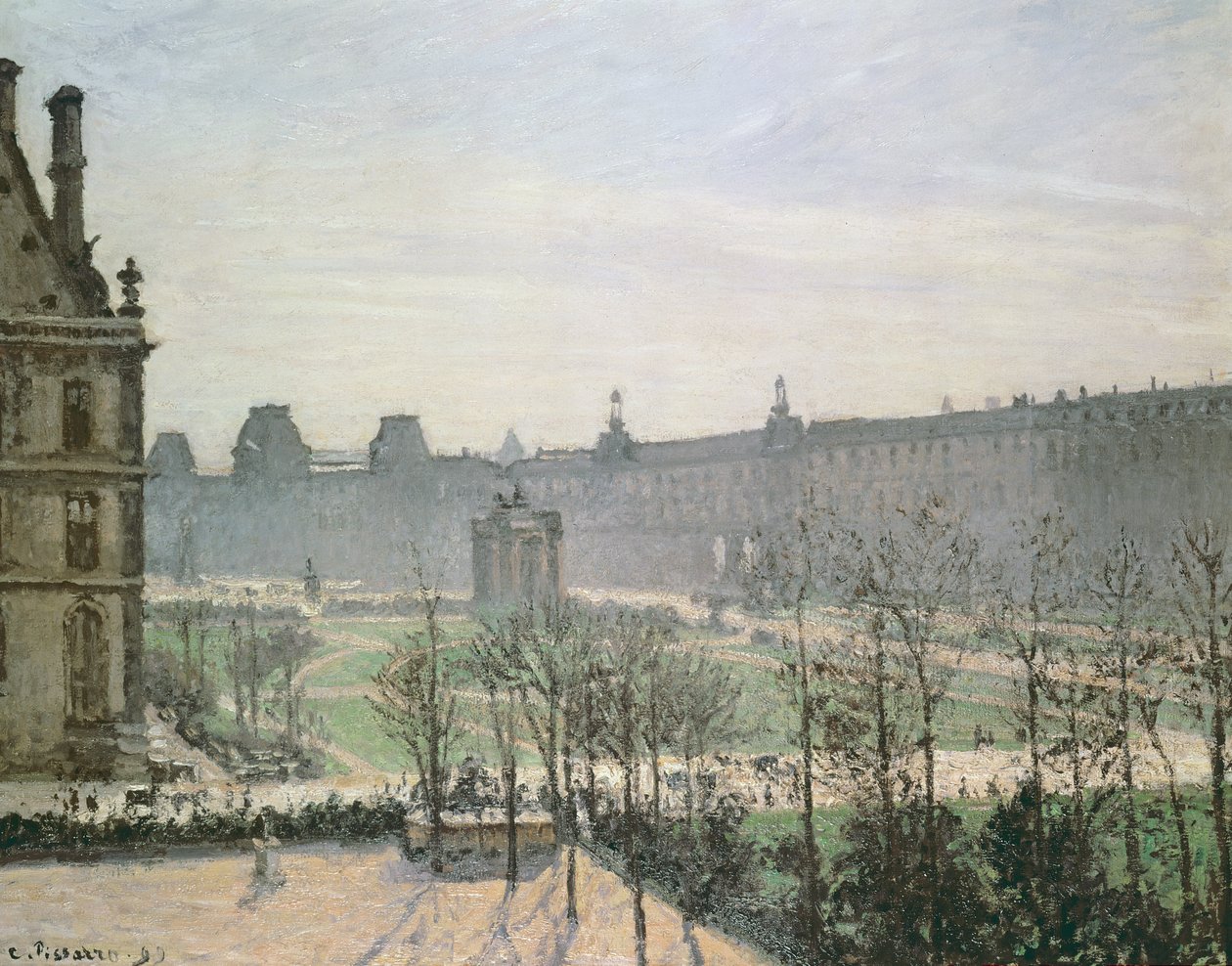 The Tuileries by Camille Jacob Pissarro