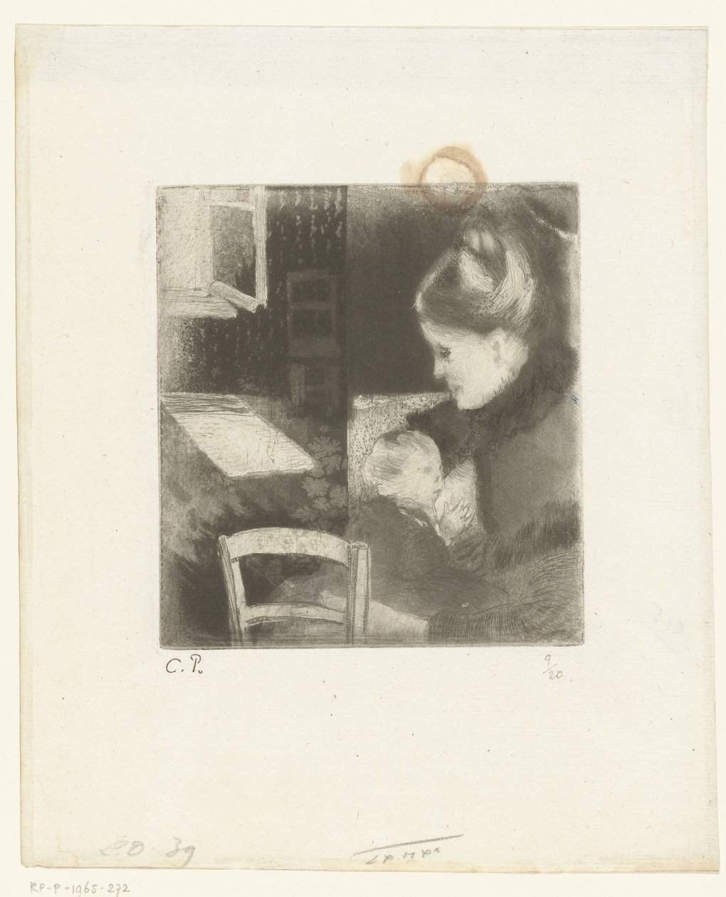 Nursing Woman by Camille Jacob Pissarro