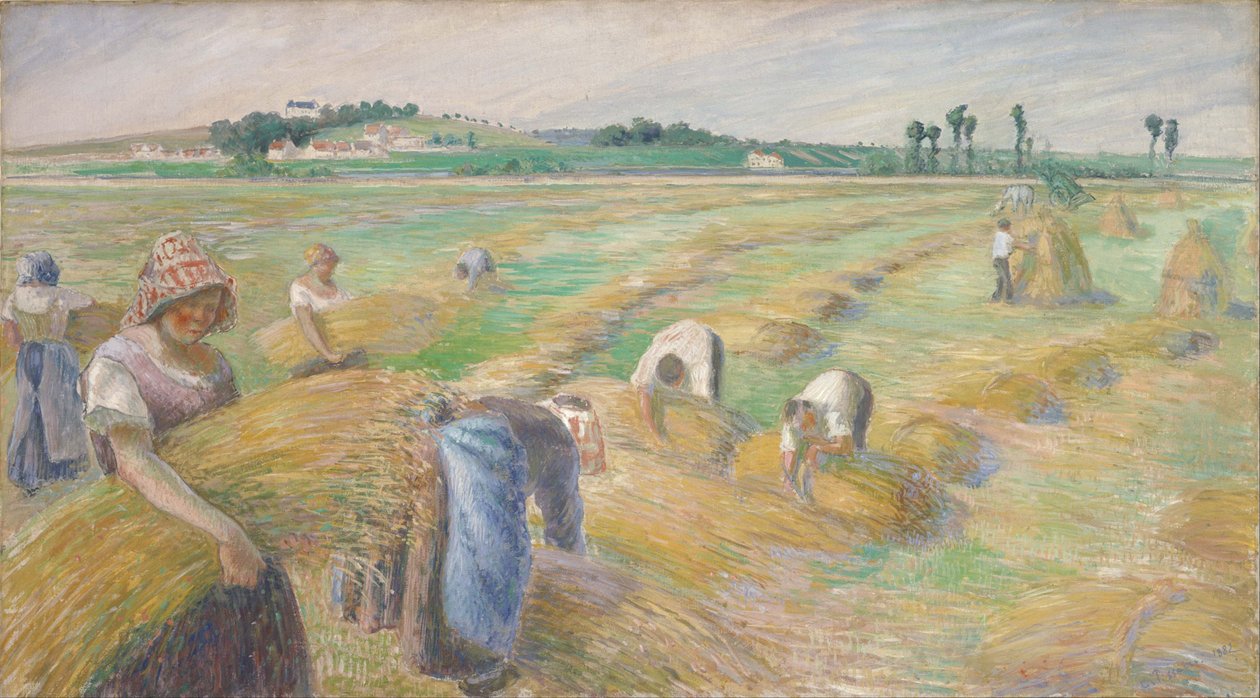 Harvest by Camille Pissarro