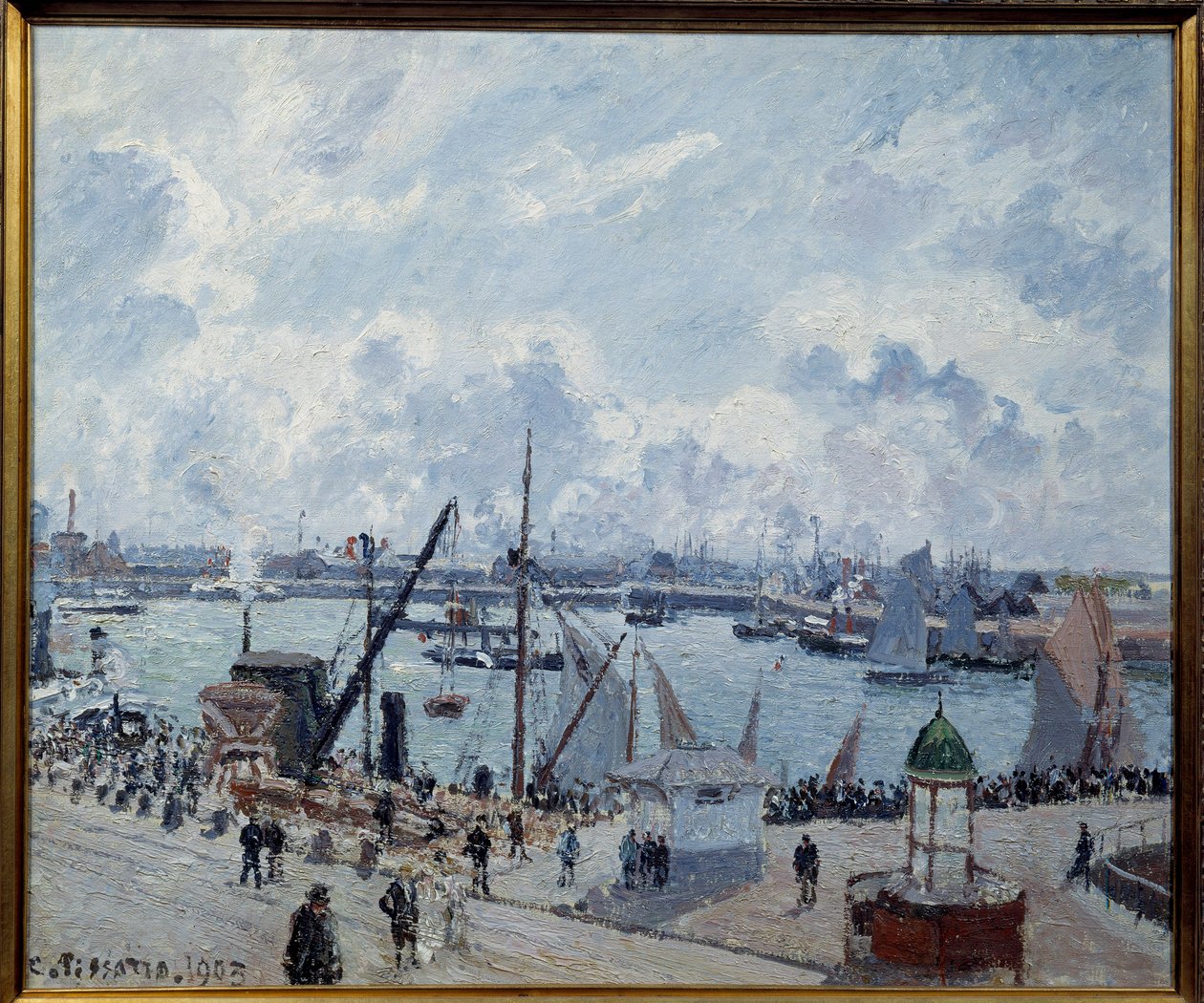 Avant port du Havre, quai de Southampton by Camille Jacob Pissarro