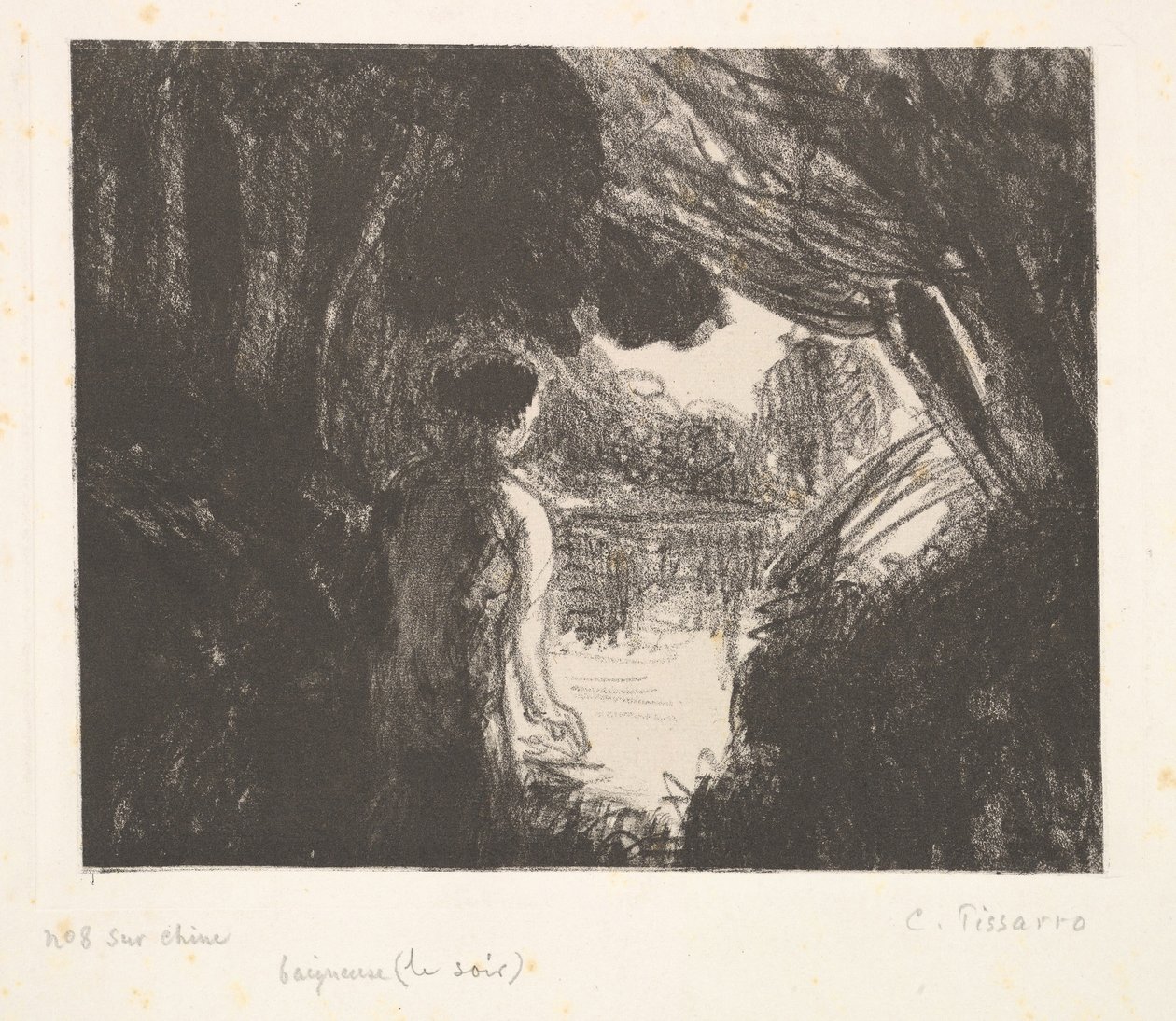 Bather, Evening, 1897 by Camille Jacob Pissarro