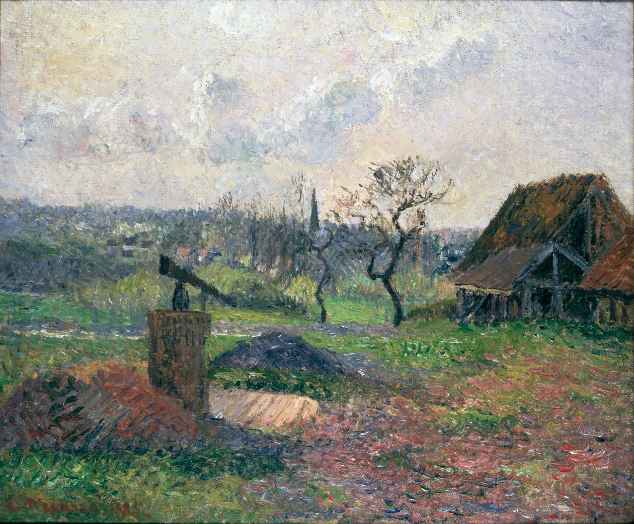 Brick Kiln at Eragny by Camille Pissarro