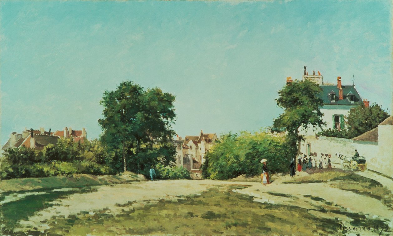 Clearing of the old cemetery in Pontoise by Camille Pissarro