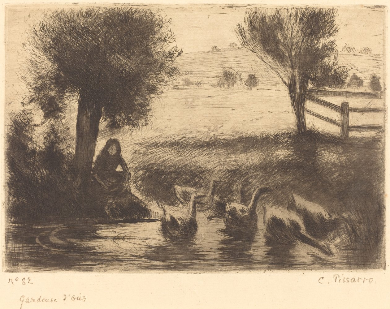 Goose Girl, 1888 by Camille Pissarro