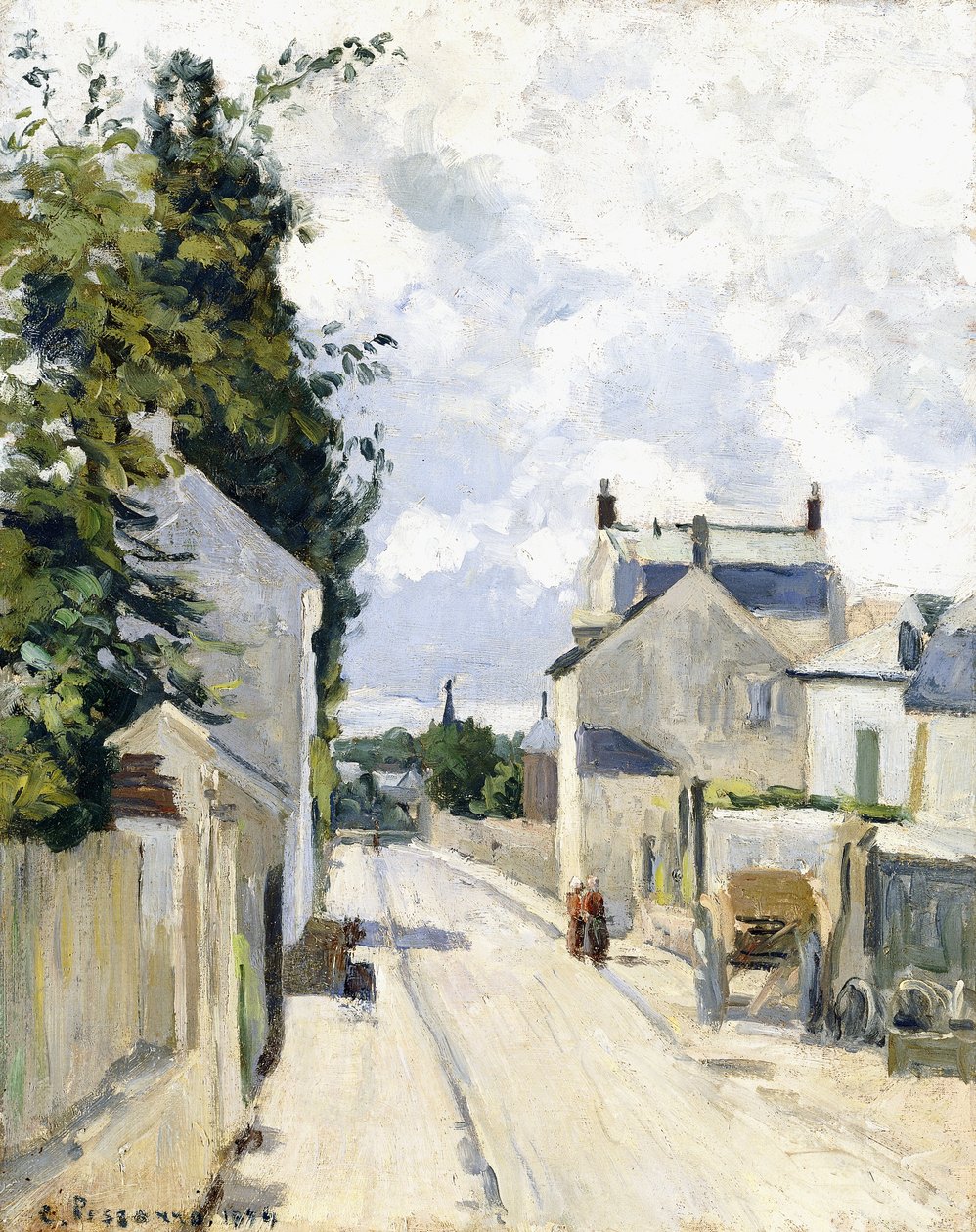 Hermitage Street, Pontoise by Camille Jacob Pissarro