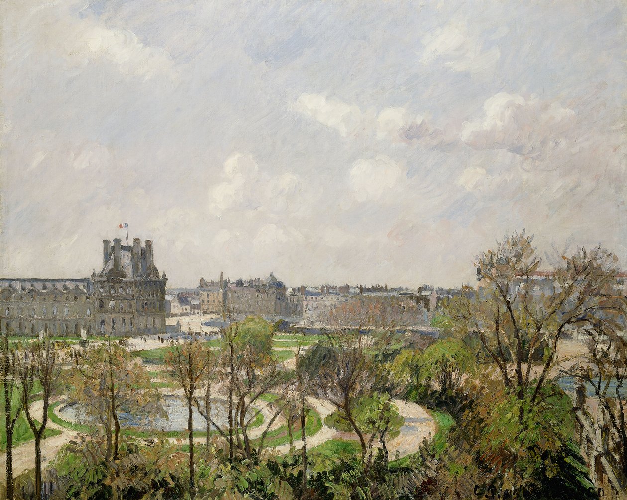 Jardin des Tuileries, Spring Morning by Camille Jacob Pissarro