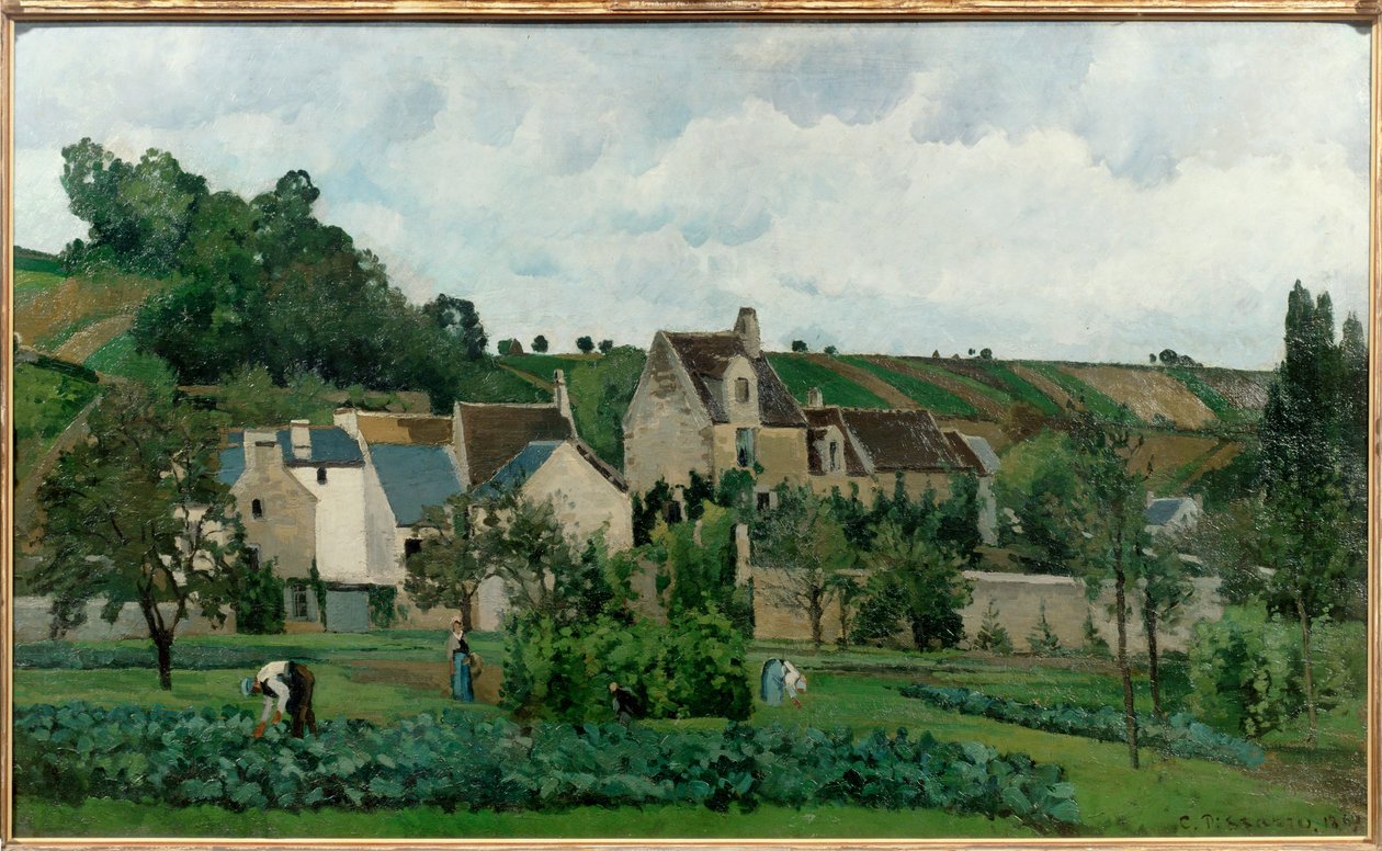 The Hermitage in Pontoise by Camille Pissarro