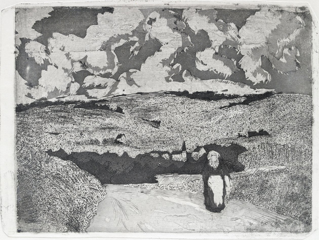 The Woman on the Road by Camille Pissarro