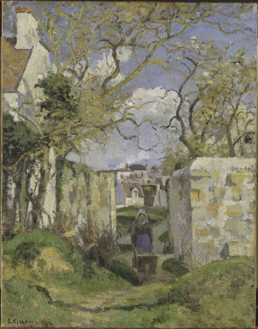 Landscape near Pontoise by Camille Jacob Pissarro