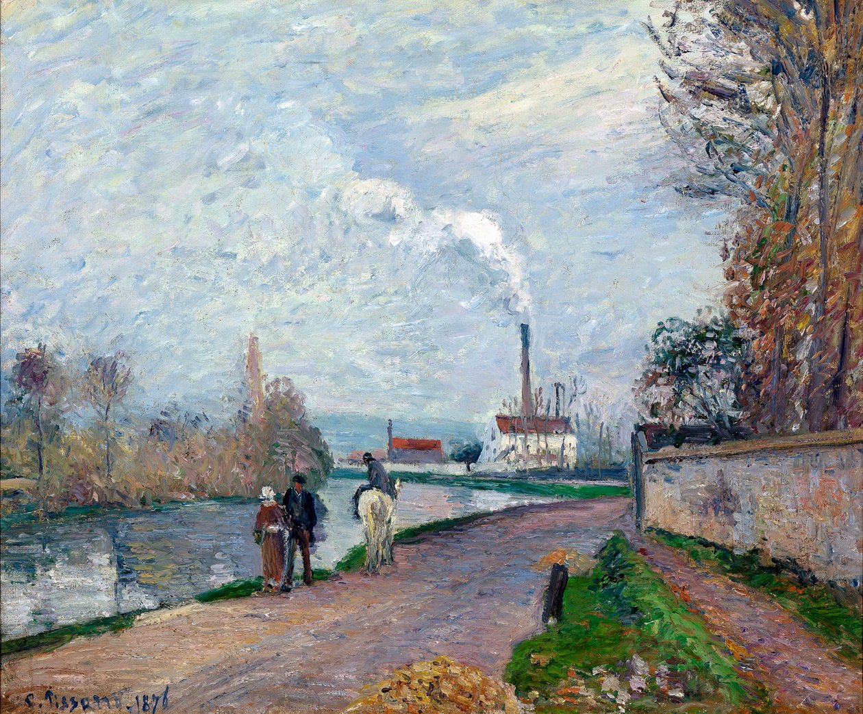 Oise in Pontoise by Camille Pissarro