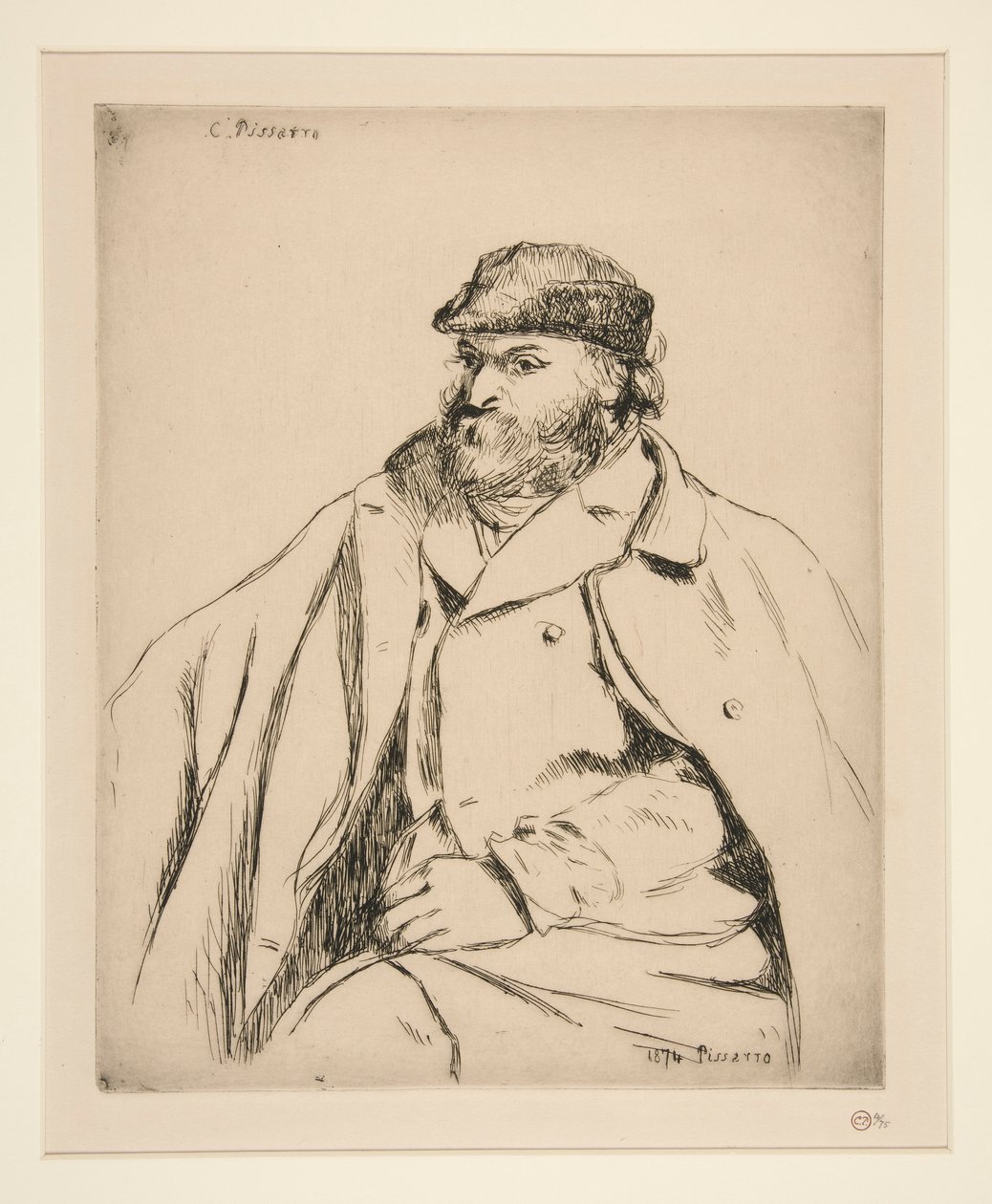 Paul Cézanne (Portrait of Cézanne) by Camille Pissarro