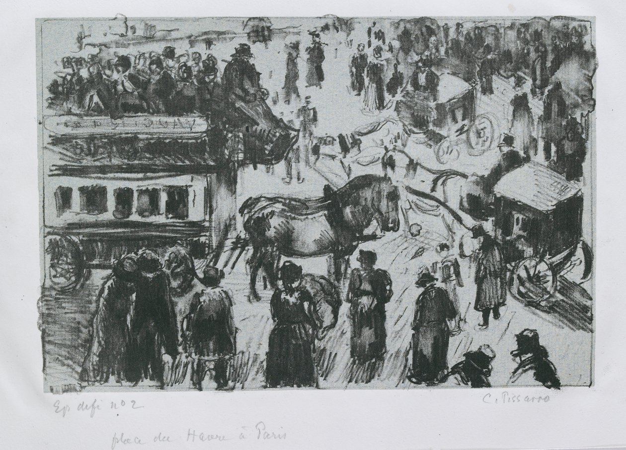 Place du Havre, Paris by Camille Pissarro