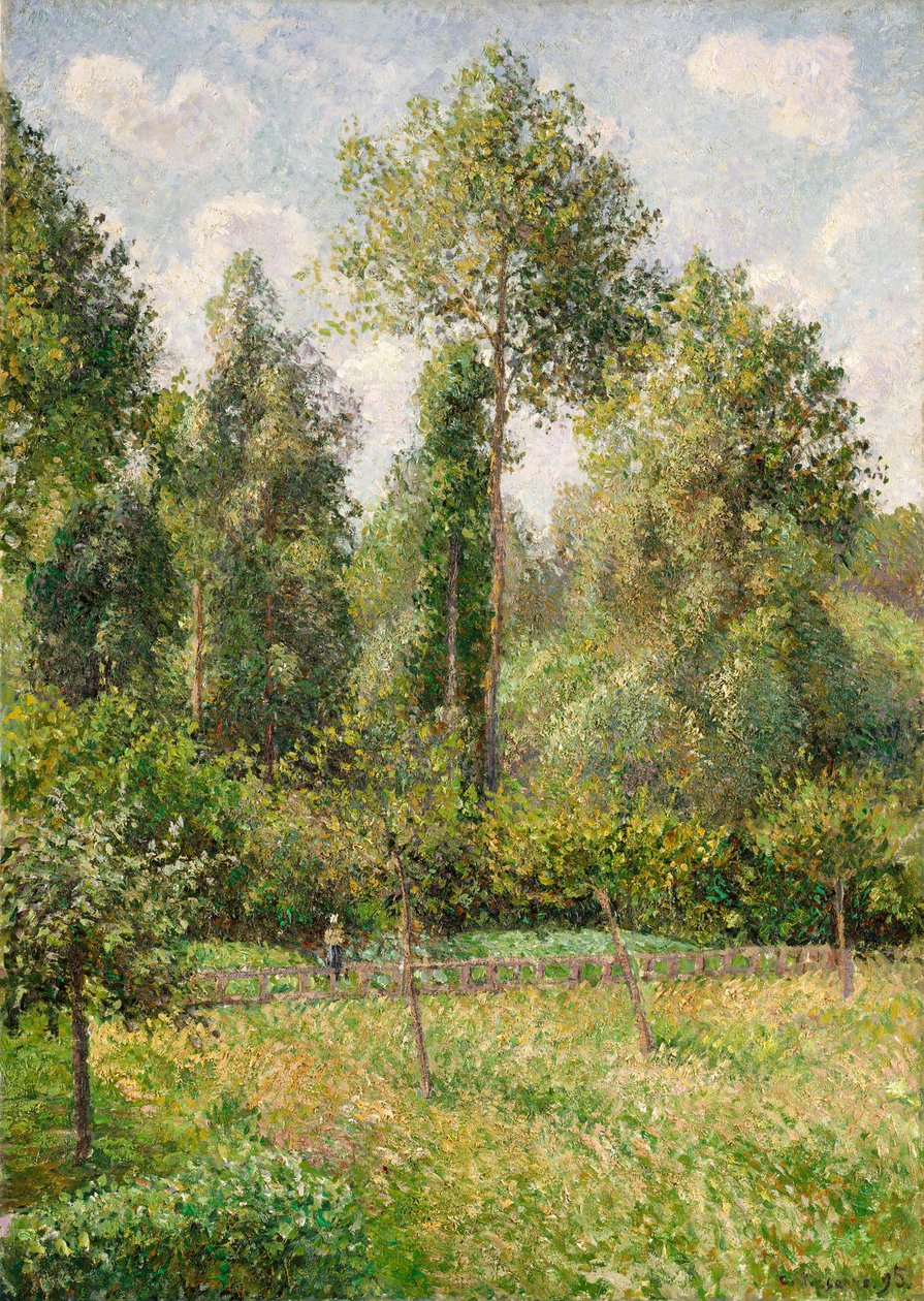 Poplars, Éragny, 1895 by Camille Jacob Pissarro