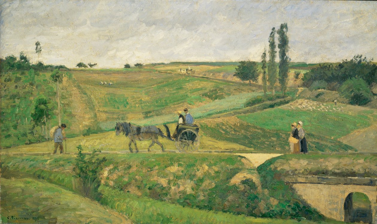 Road near Pontoise by Camille Pissarro