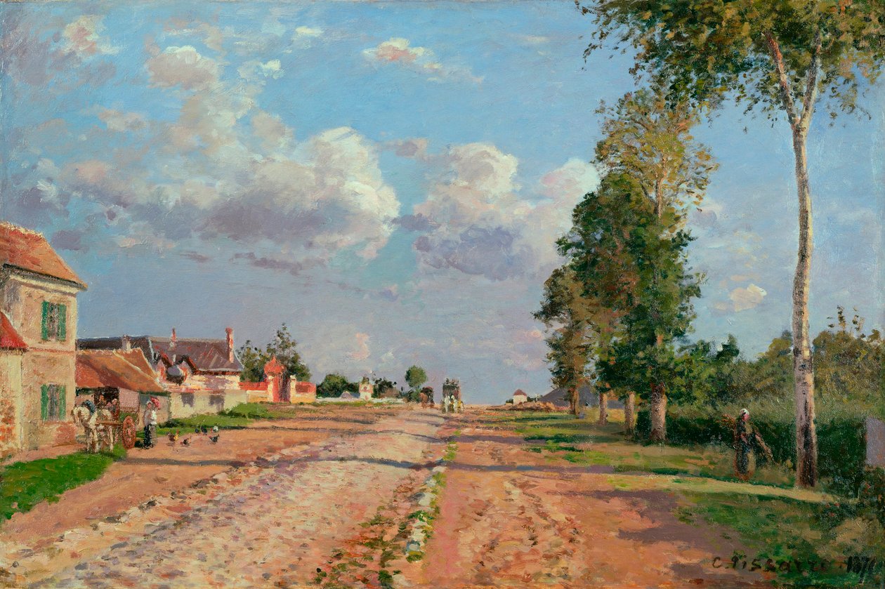Road to Versailles, Rocquencourt by Camille Pissarro