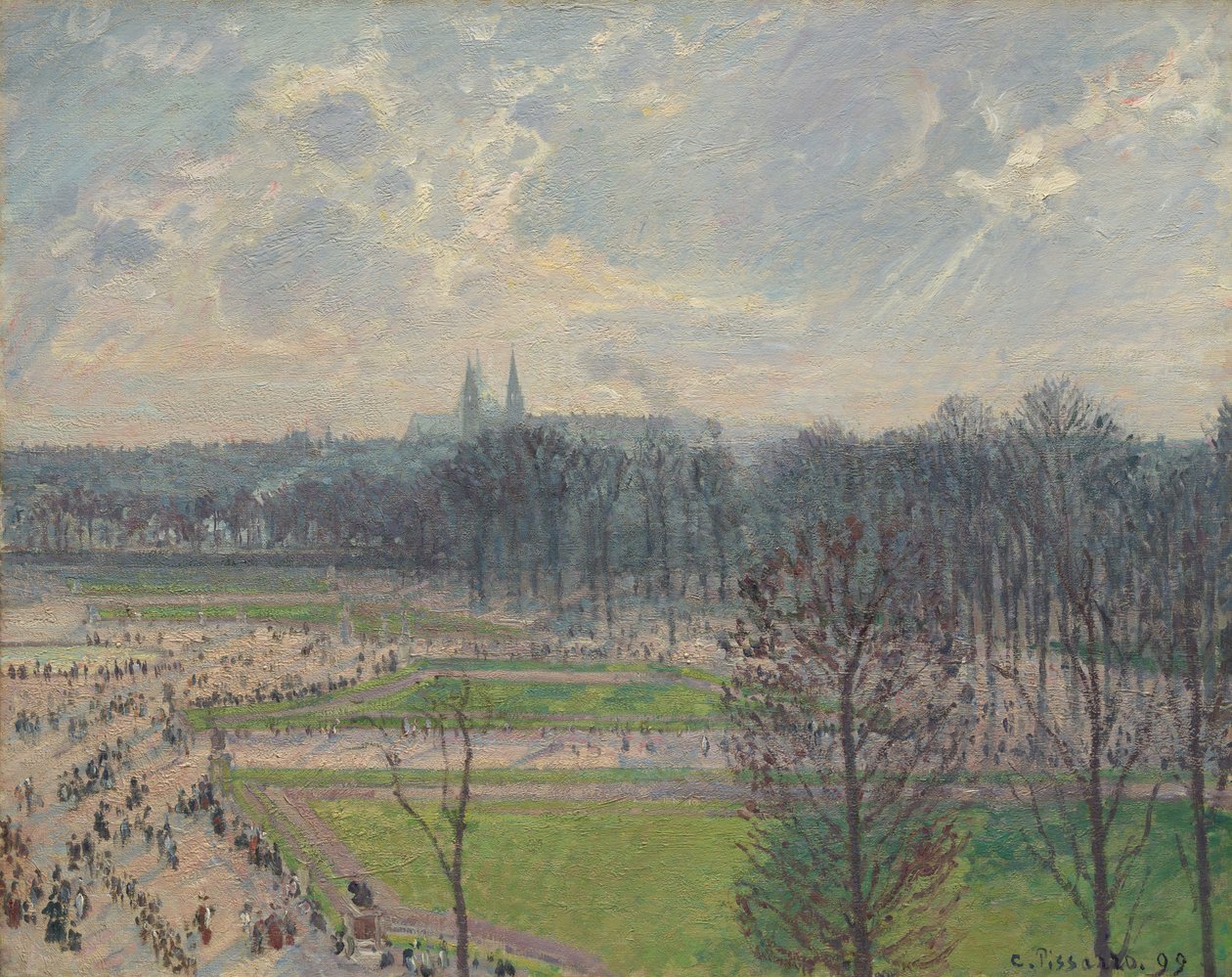 The Garden of the Tuileries on a Winter Afternoon, 1899 by Camille Jacob Pissarro