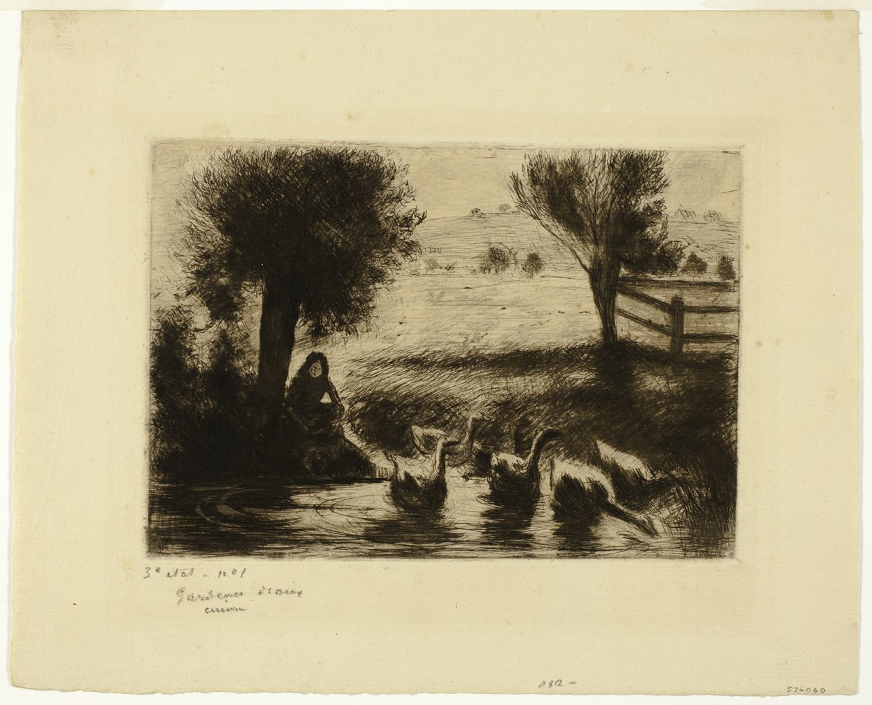 The Geese by Camille Pissarro
