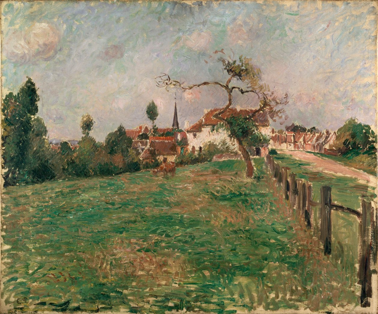 The Village of Eragny by Camille Pissarro