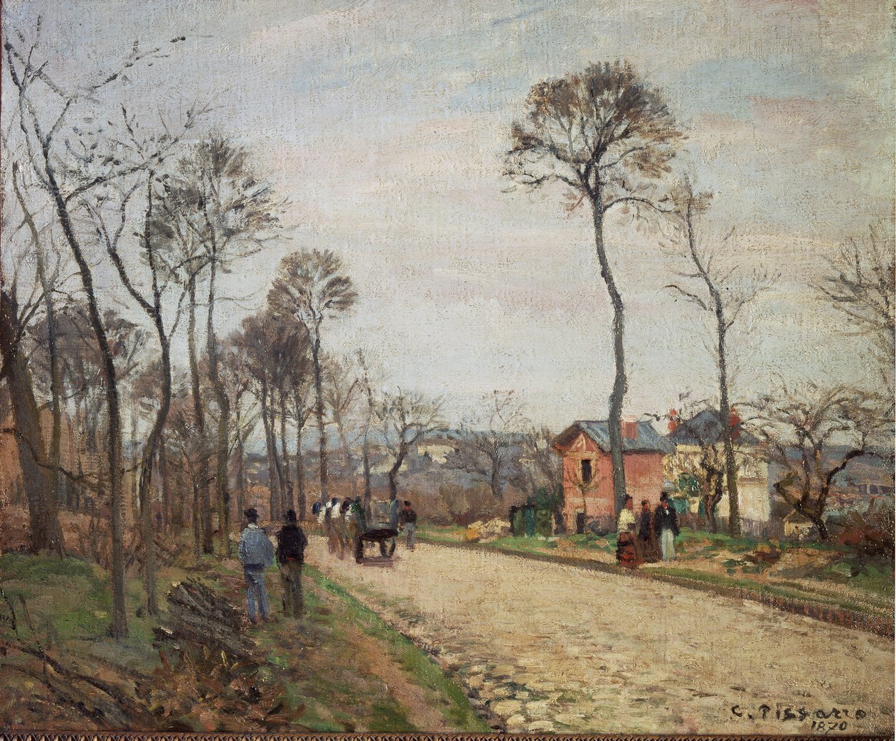 The Road to Louveciennes by Camille Jacob Pissarro