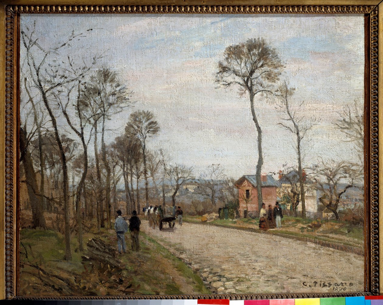The Road to Louveciennes by Camille Jacob Pissarro