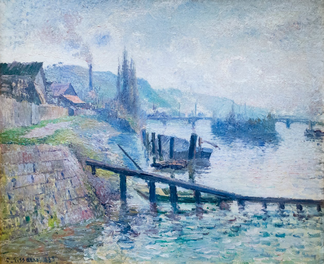 The Saint Catherine Hill in Rouen by Camille Pissarro