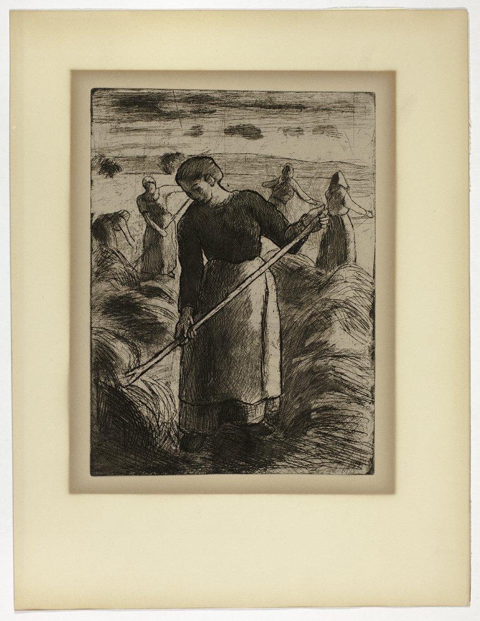 Woman Haymaker at Éragny by Camille Pissarro