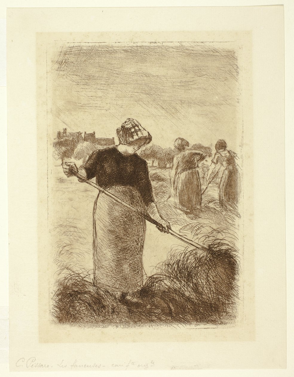 Women Tossing the Hay by Camille Pissarro