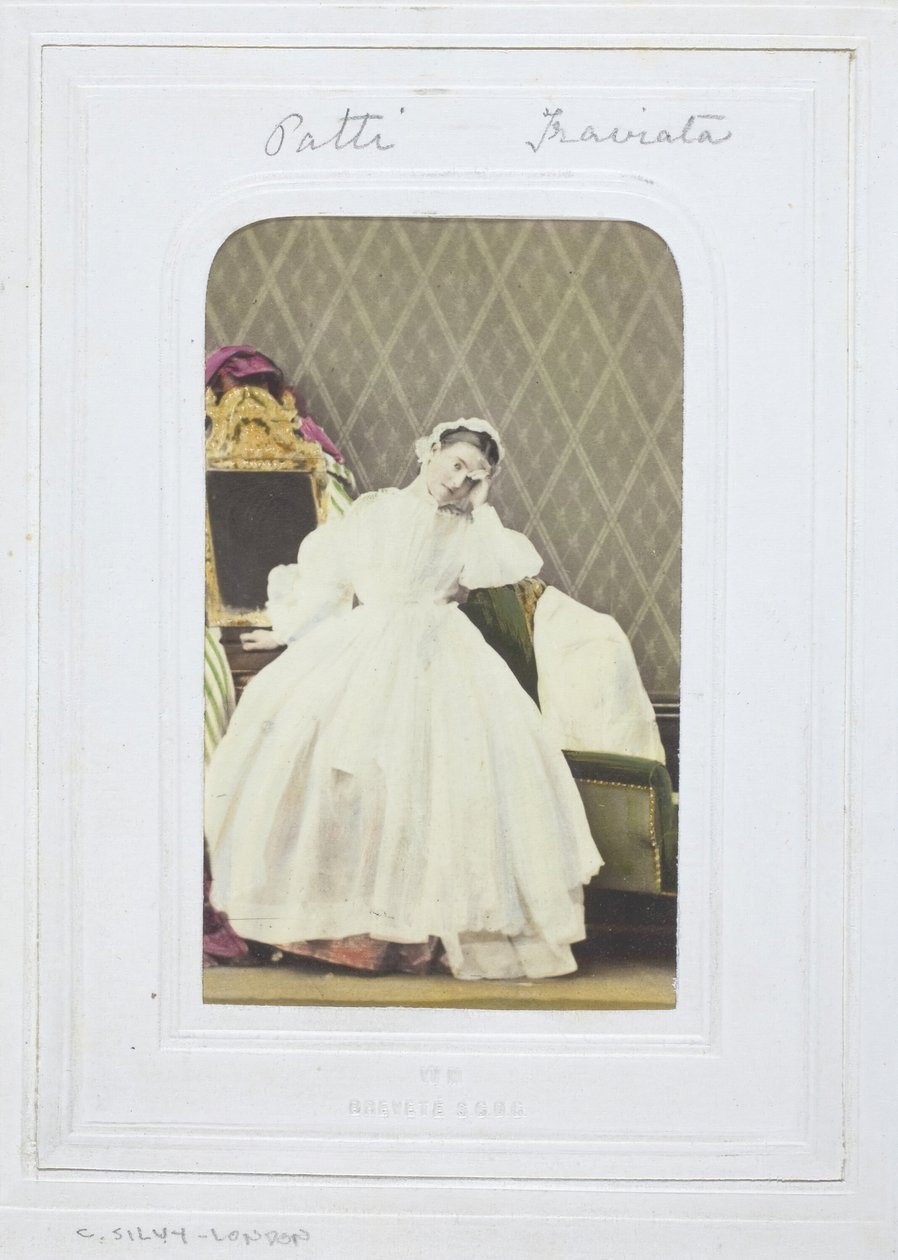 Adelina Patti, Traviata, 1860-69 by Camille Silvy