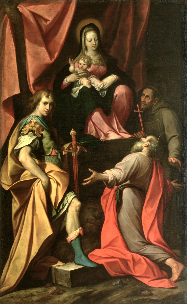 Madonna and Child with St. Vitalis, St. Jerome and St. Francis by Camillo Procaccini