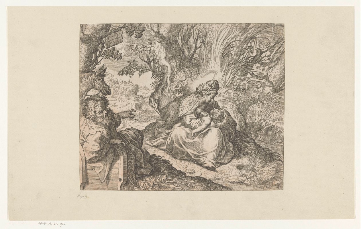 Rest on the Flight into Egypt by Camillo Procaccini