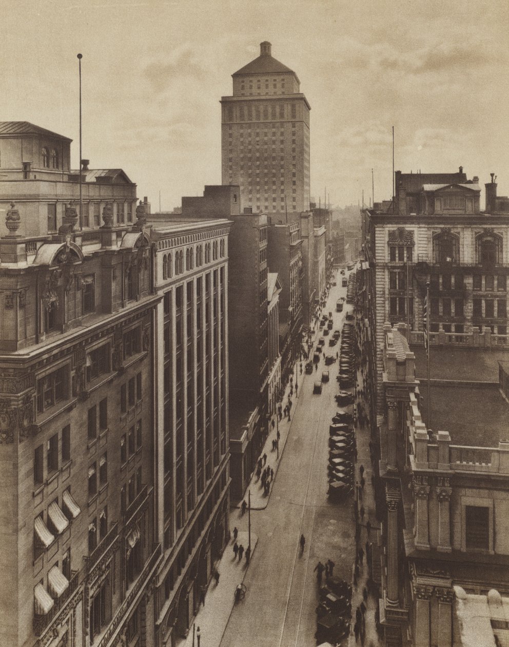St James Street, the Banking and Business Center by Canadian Photographer
