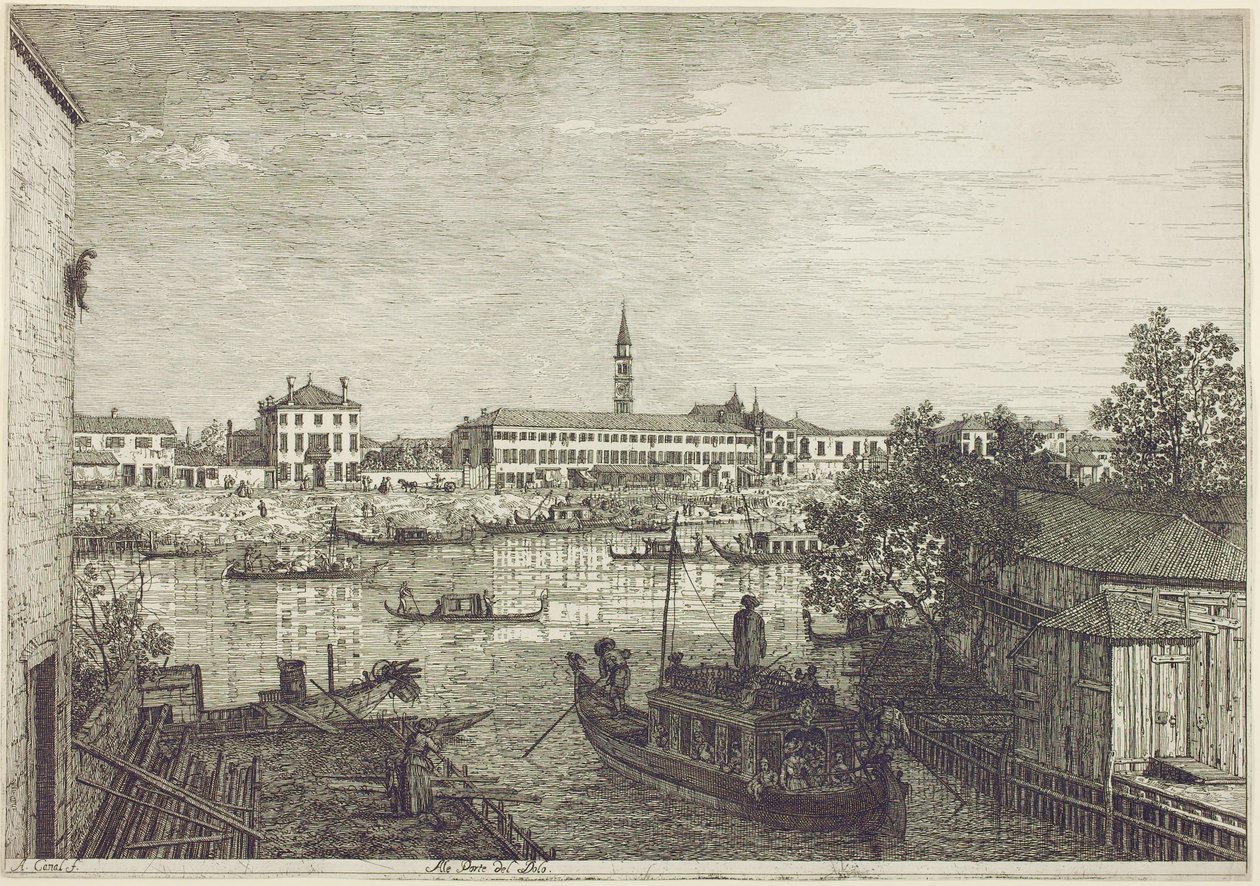 At the Gates of Dolo by Giovanni Antonio Canal