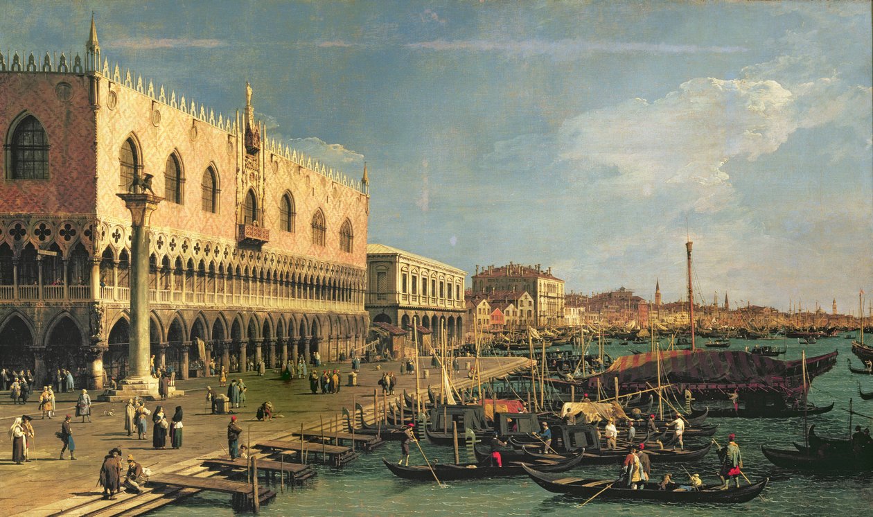 Palazzo Ducale and the Riva degli Schiavoni, Venice by Giovanni Antonio Canal