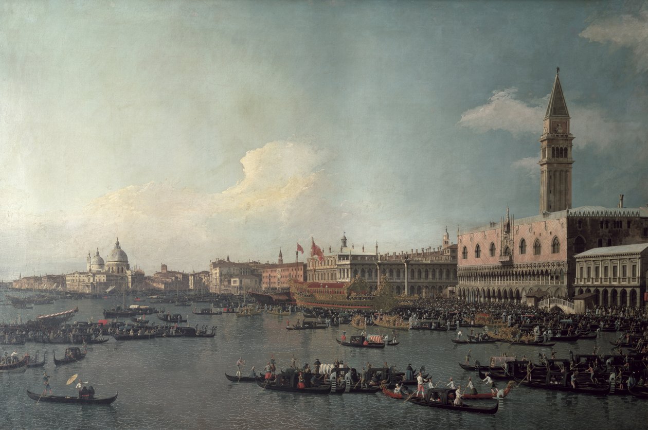 The Basin of San Marco on Ascension Day, c.1740 by Giovanni Antonio Canal