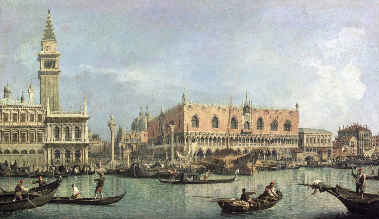 The Molo and the Piazzetta San Marco, Venice by Giovanni Antonio Canal
