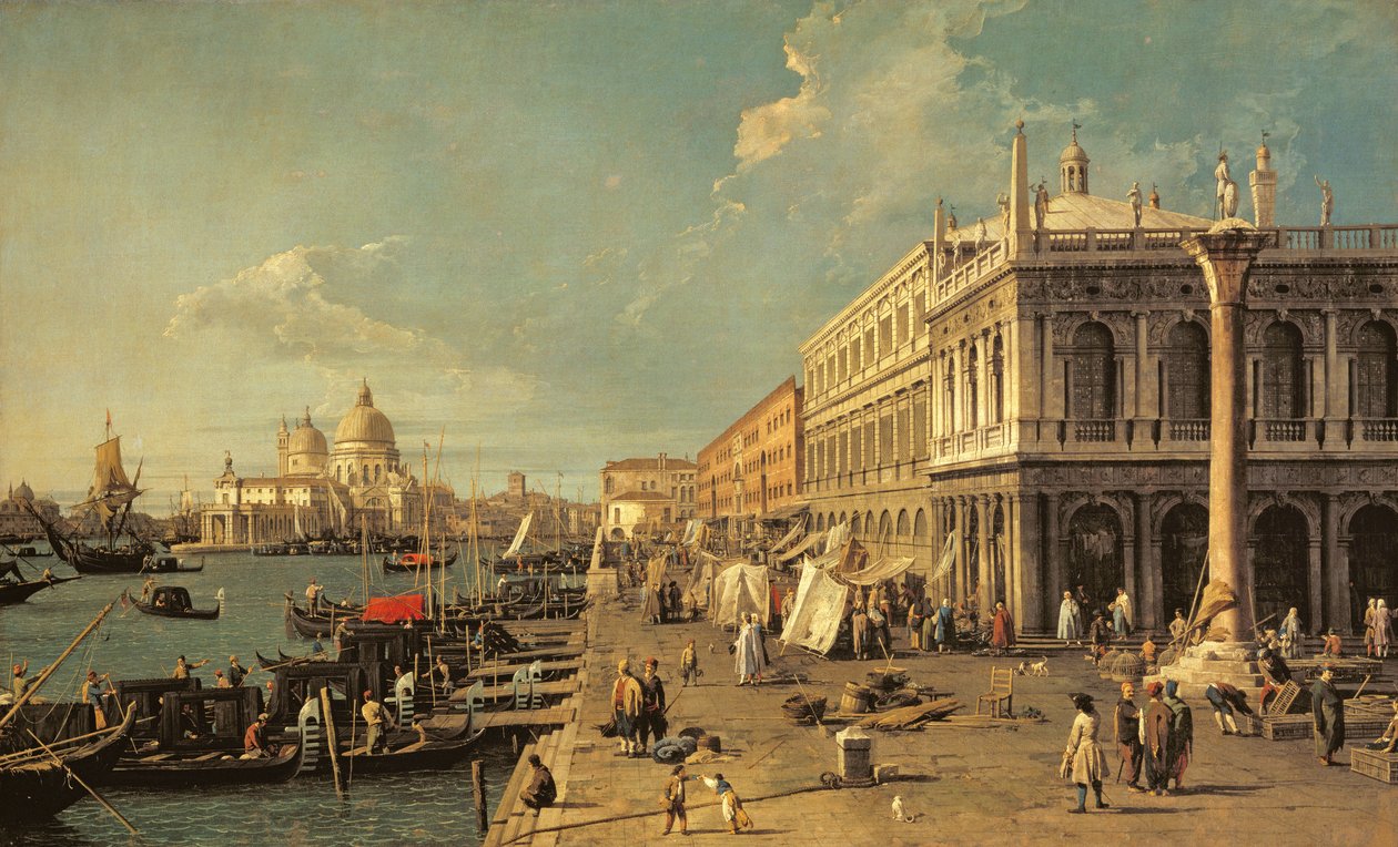 The Molo and the Zecca, Venice by Giovanni Antonio Canal