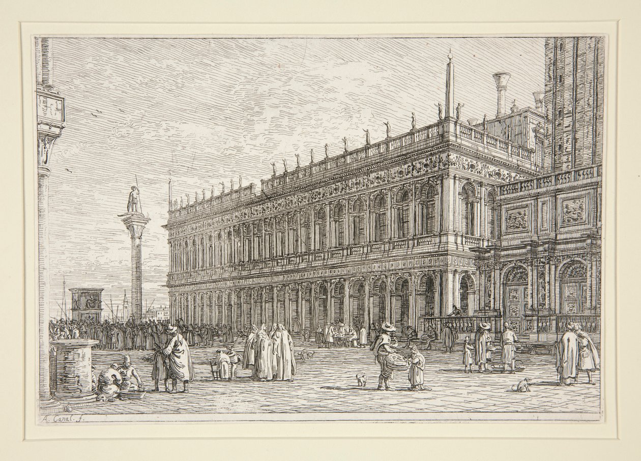 La Libreria, from the series Vedute (Views) by Canaletto (Giovanni Antonio Canal)