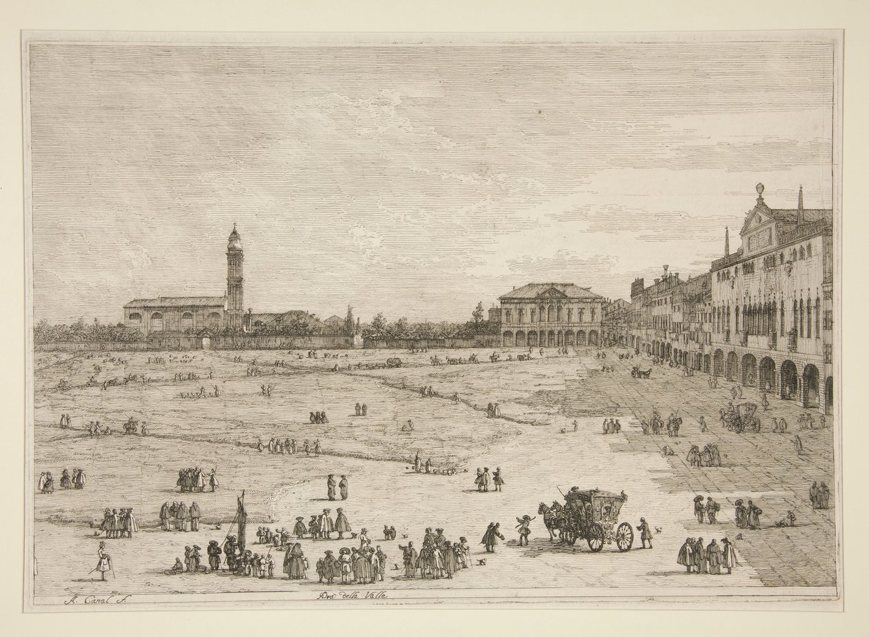 Prato della Valle, from the series Views by Canaletto (Giovanni Antonio Canal)