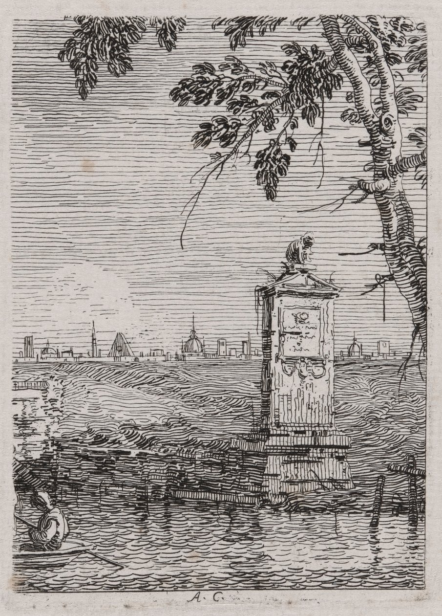 The Little Monument, from the Series Vedute (Views) by Canaletto (Giovanni Antonio Canal)