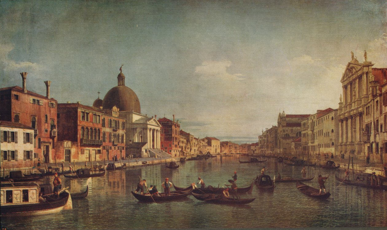 A View on the Grand Canal, Venice by Giovanni Antonio Canal