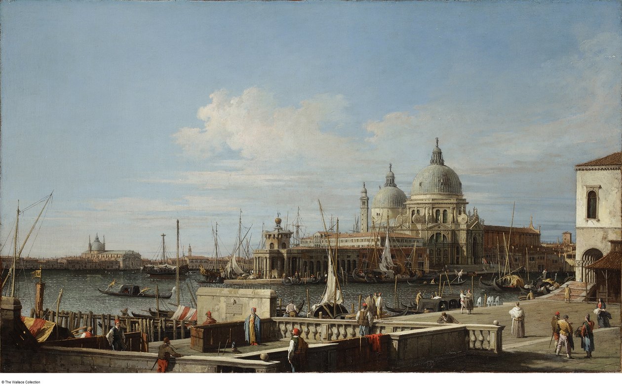 Venice the Dogana and Santa Maria della Salute from the Molo, c. 1740 - 1760 by Canaletto