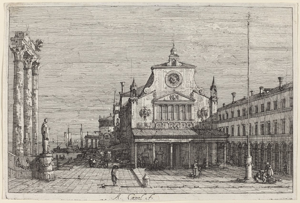 Imaginary View of S. Giacomo di Rialto by Canaletto