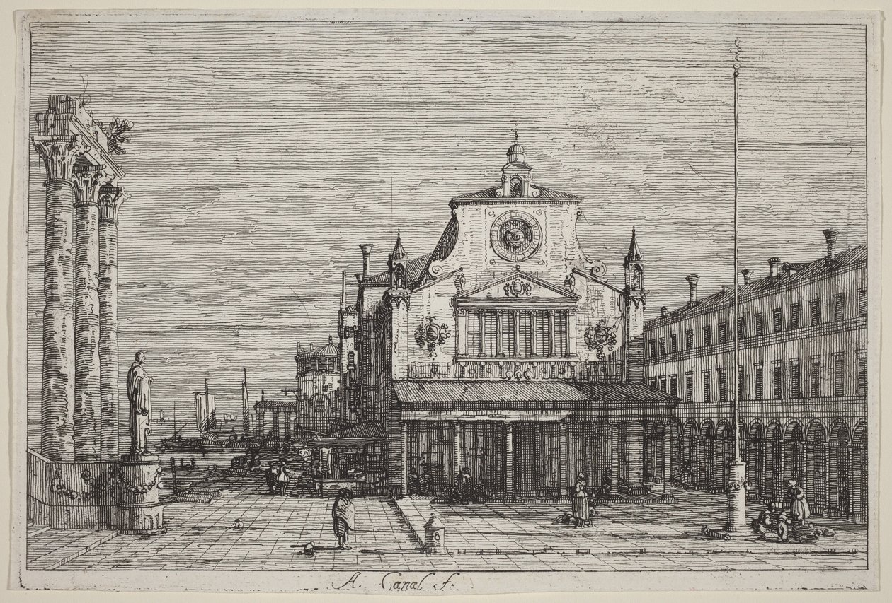 Imaginary View of S. Giacomo di Rialto by Canaletto