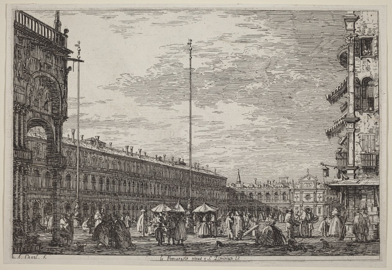 The New Procuratie and S. Ziminian V. by Canaletto