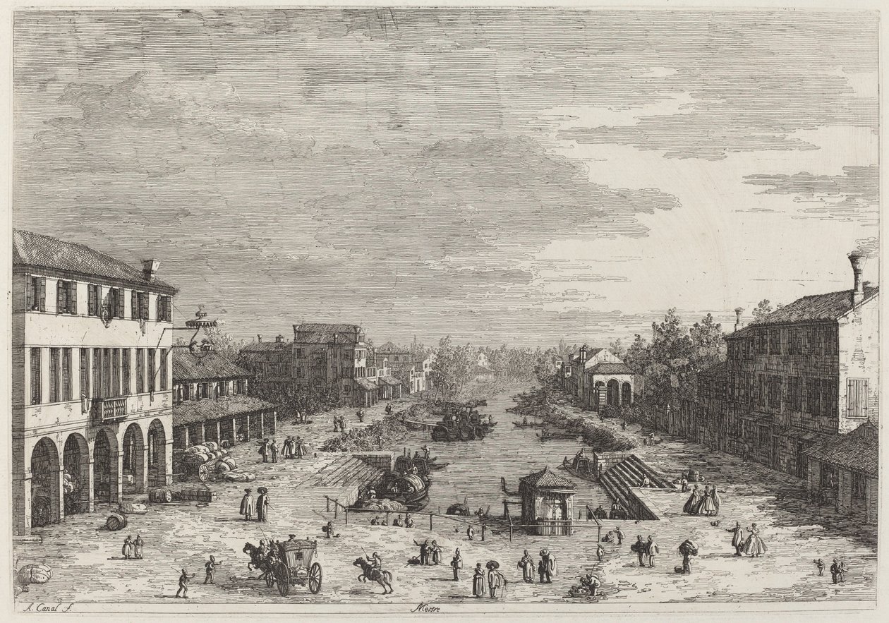 Mestre, c. 1735-1746 by Canaletto