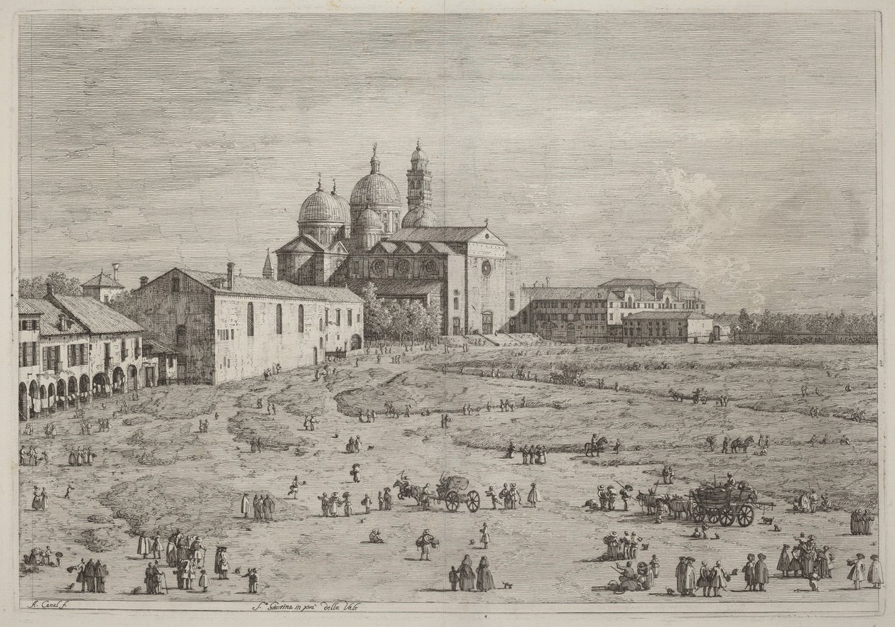 S. Giustina in Pra della Vale by Canaletto