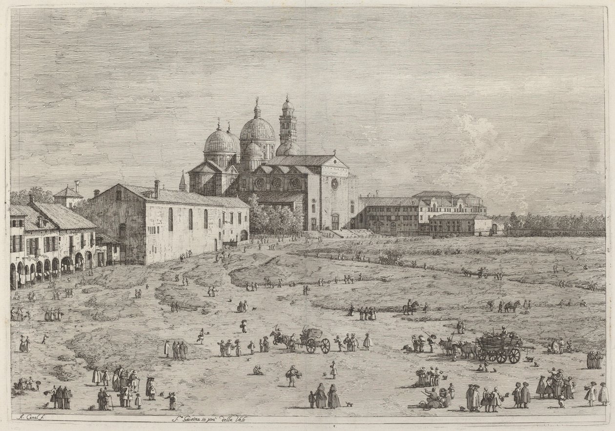 S. Giustina in pra della Vale, c. 1735-1746 by Canaletto