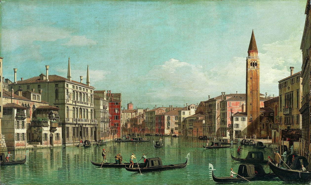 The Grand Canal, Venice, Looking Southeast, with the Campo della Carità to the Right, 1730s by Giovanni Antonio Canal